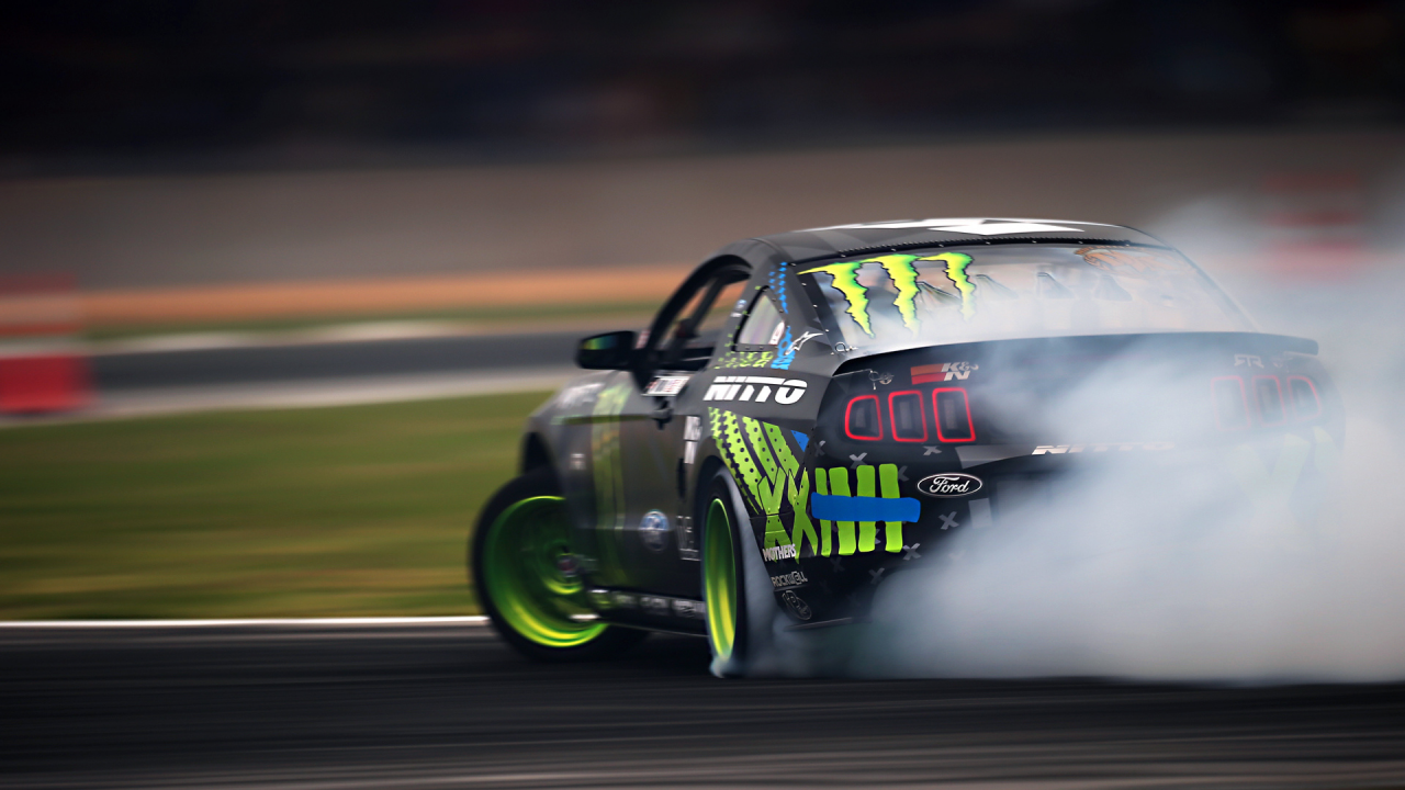 mustang, monster energy, ford, motion, formula drift, smoke, team, rtr, vaughn gittin jr