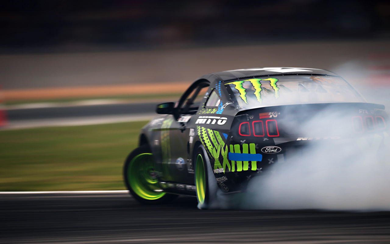 mustang, monster energy, ford, motion, formula drift, smoke, team, rtr, vaughn gittin jr