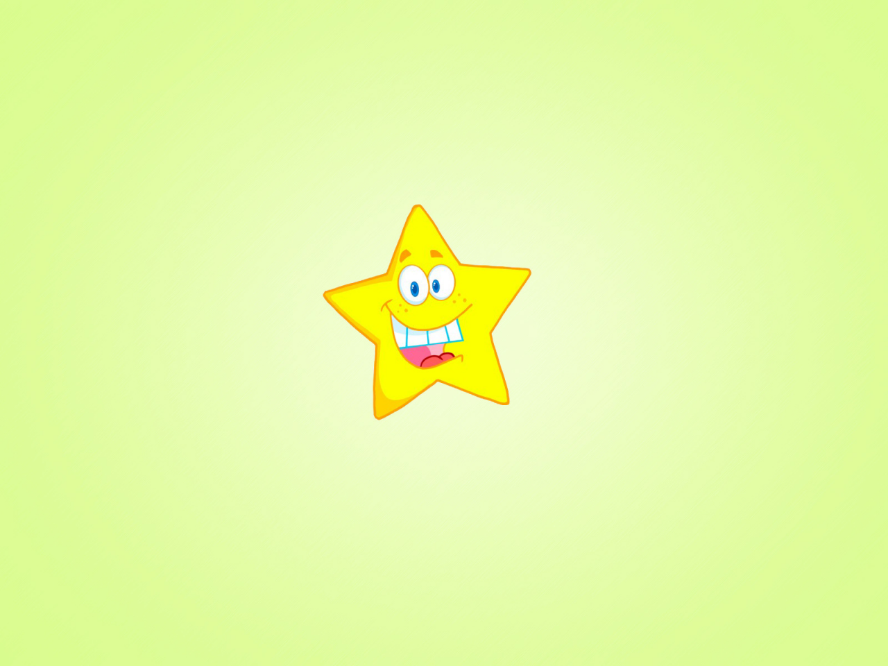 звезда, улыбка, желтая, светлый фон, минимализм