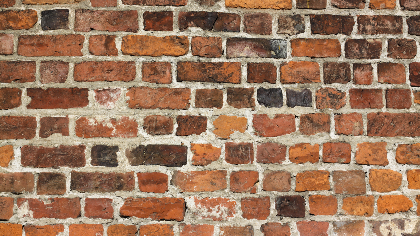 pattern, different sizes, bricks, cement, different colors