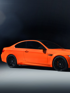 бмв, m3, front, оранжевый, блики, bmw, e92, orange, свет