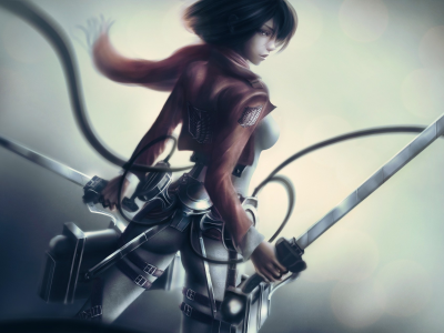 mikasa ackerman,, attack on titan, арт, shingeki no kyojin, вторжение титанов