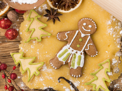 food, gingerbread, merry christmas, cookies, cherry, new year, christmas tree