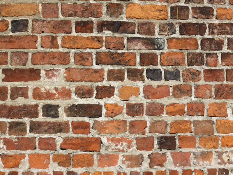 pattern, different sizes, bricks, cement, different colors