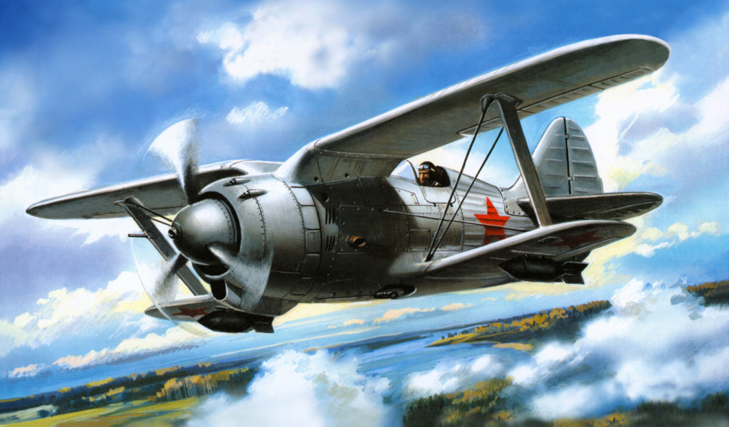 советский, и-190, арт, небо, истребитель, полутороплан