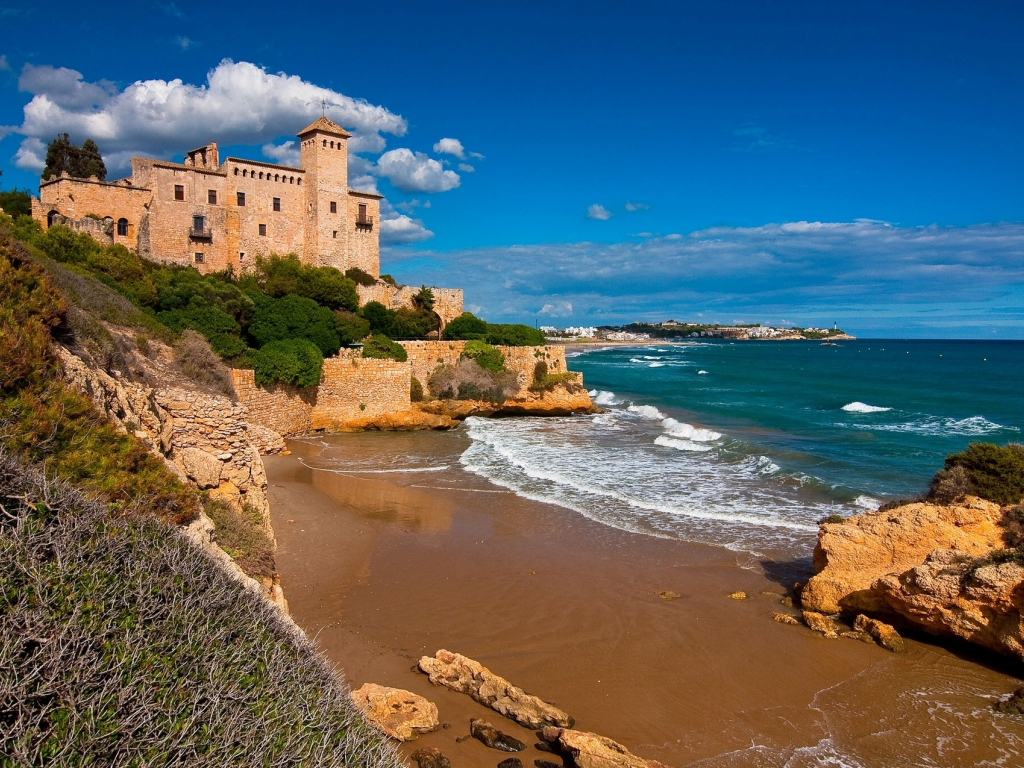 catalonia, испания, таррагона, costa dorada, tarragona, spain, tamarit castle