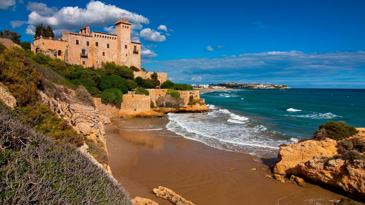 catalonia, испания, таррагона, costa dorada, tarragona, spain, tamarit castle