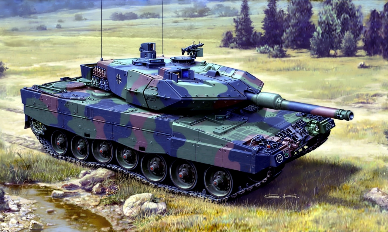 немецкий, леопард 2, боевой, арт, танк, основной, leopard 2