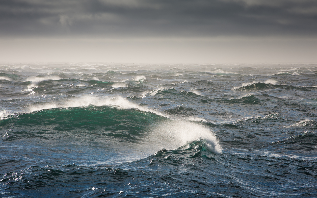 волны, шторм, берингово море, bering sea