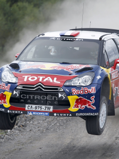 ds3, rally, в воздухе, sebastien loeb, wrc, ситроен, citroen, гонка