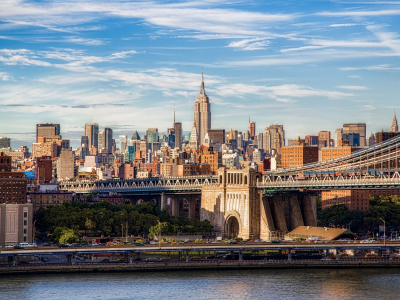 манхэттен, new york city, brooklyn bridge, бруклинский мост, manhattan