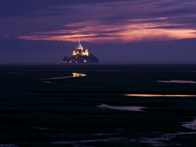 mont saint-michel, крепость, франция, остров, мон-сен-мишель