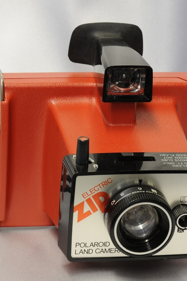 фотоаппарат, пластиковый корпус, polaroid land camera electronic zip