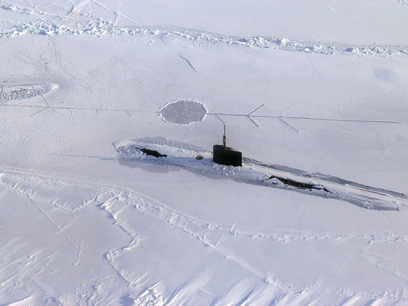 арктика, субмарина, льды, подводная лодка, снег