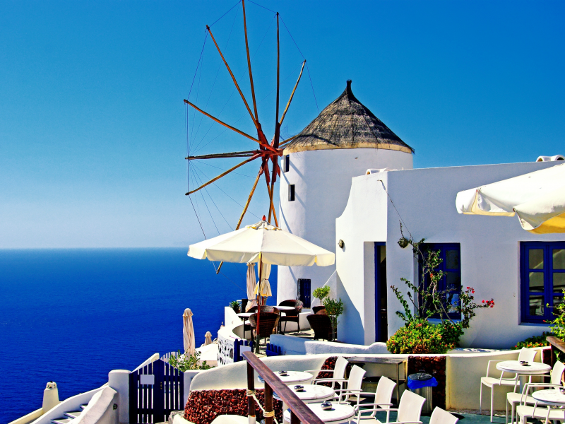 греция, greece, santorini, мельница, oia, город, ия, санторини