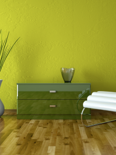 stylish design, leather chair , green wall, интерьер, interior, vase