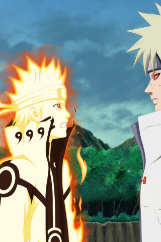 namikaze minato, аниме, naruto999-by-roker, naruto, uzumaki naruto, арт, наруто