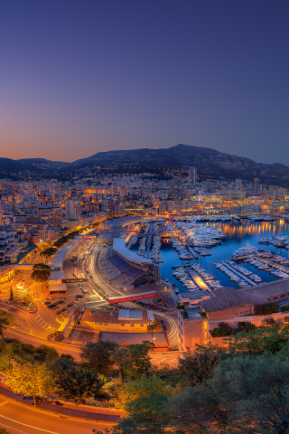 the port hercule, the principality, город, бухта, monte-carlo, вечер, fever, monaco