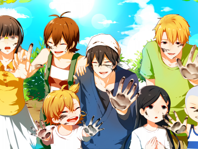 Barakamon, Нару, мива, сэйсю, хироси