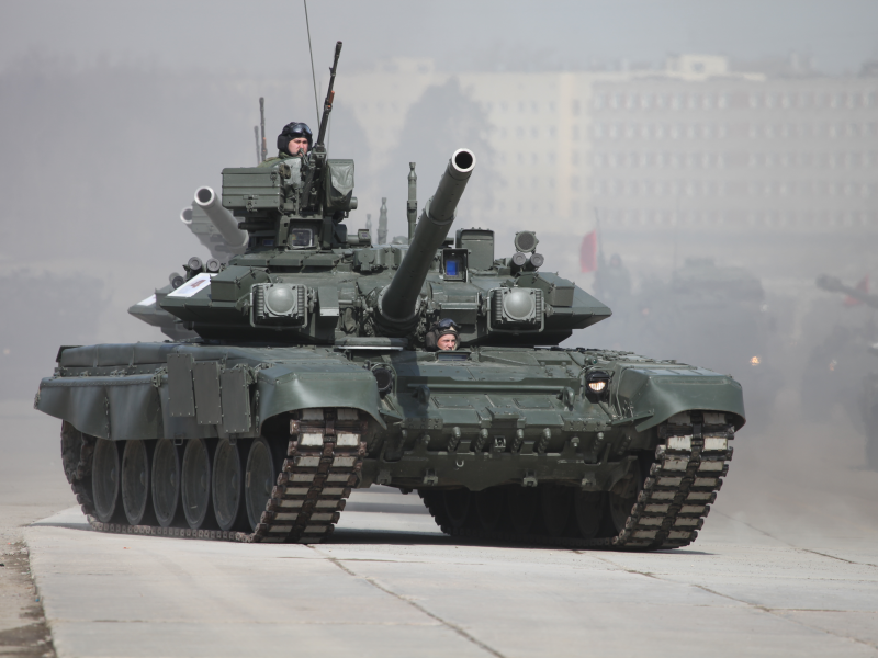 танкисты, бетонка, танк, вс россии, т-90, дорога