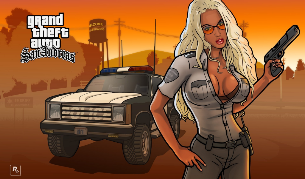 игра, обоя, barbara, game, girl, wallpapers, police, gta, grand thef autosan andreas