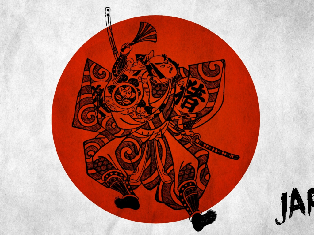 минимализм, самурай, япония