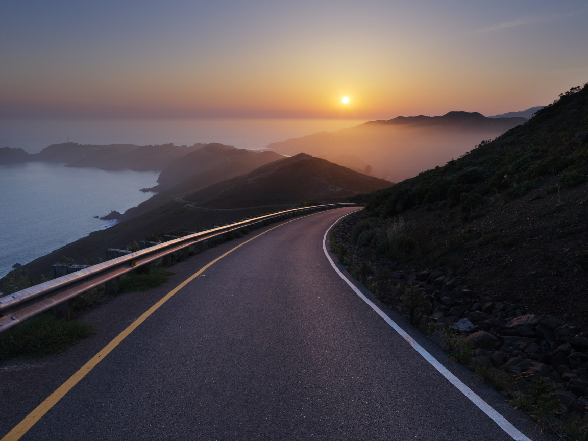 conzelman road, sea, sunset