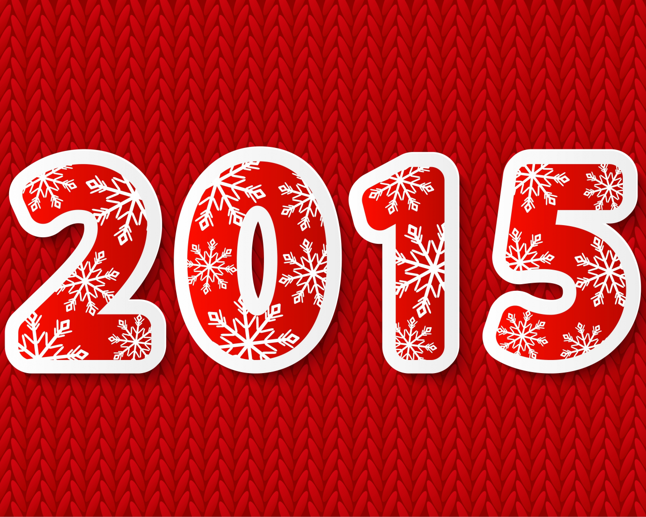 снежинки, 2015, новый год, красный, новогодние, текст, с новым годом