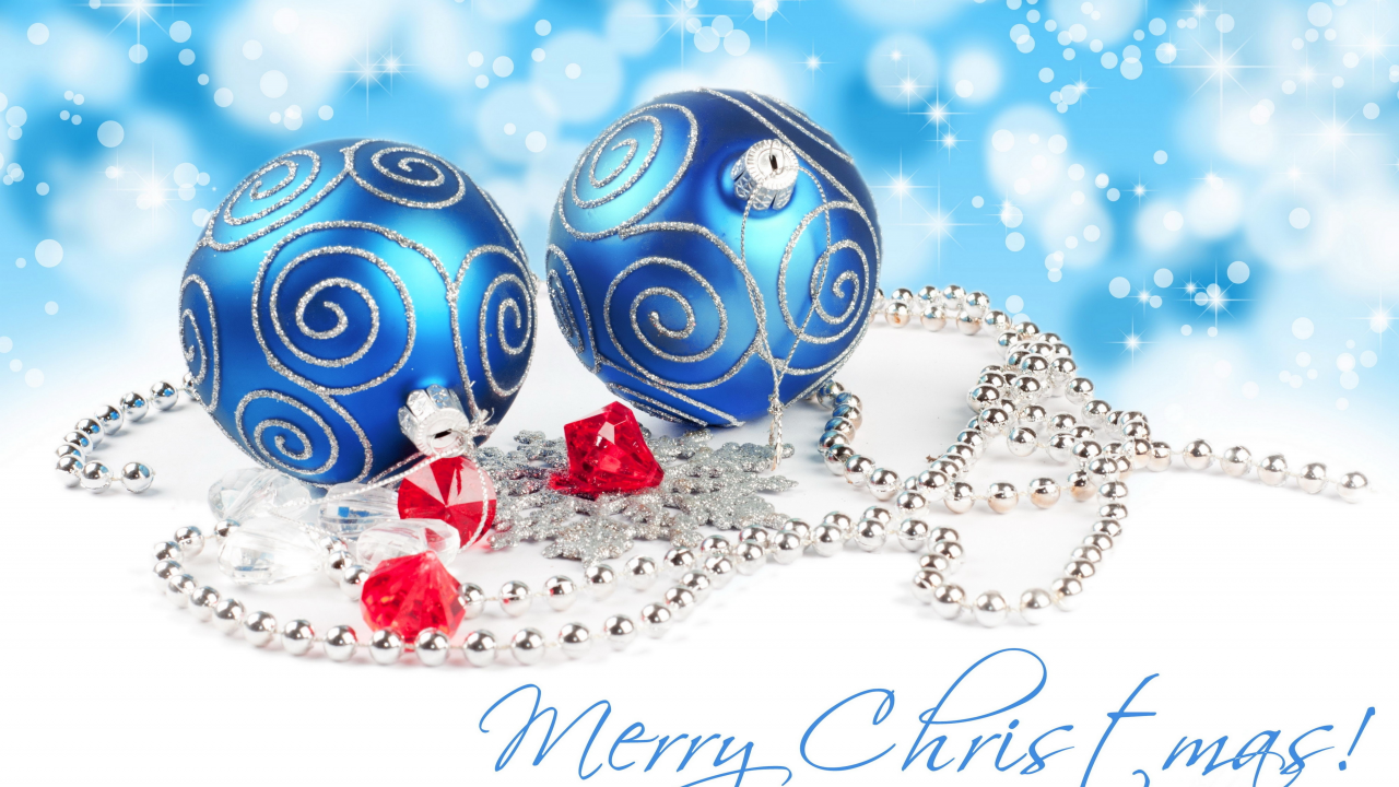 синие шары, merry christmas, рождество, праздник, игрушки