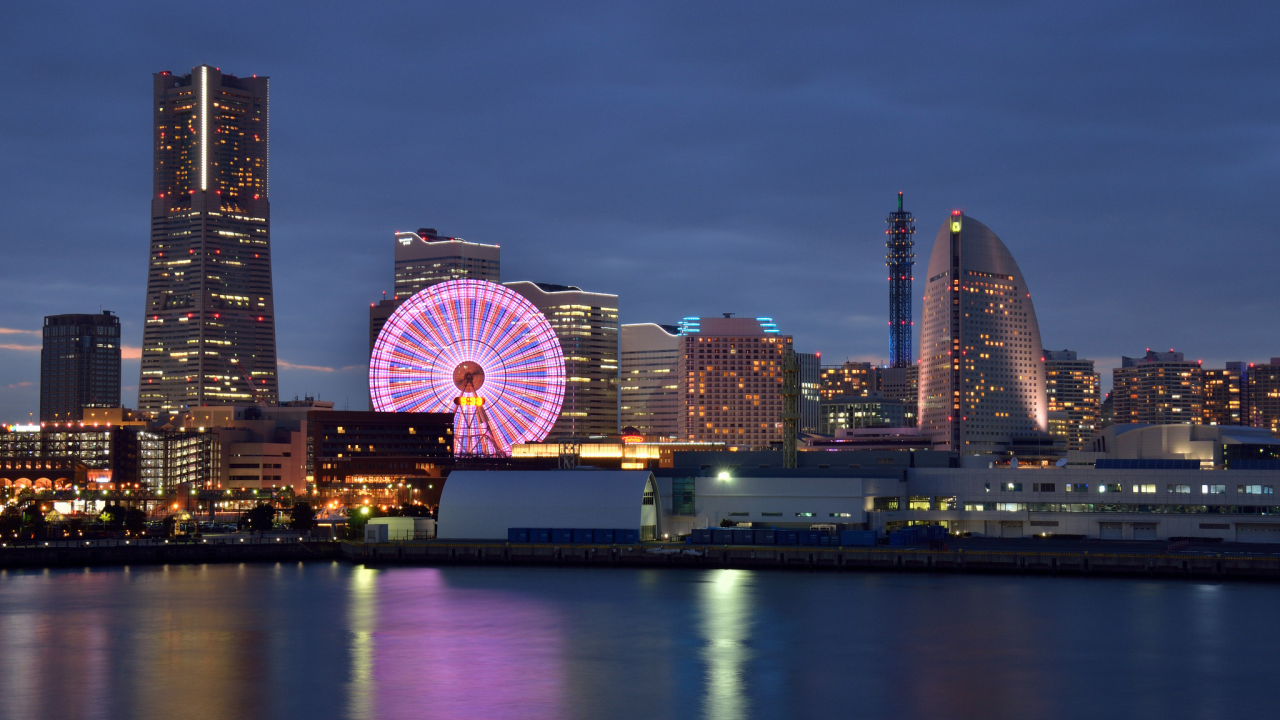 мегаполис, здания, дома, yokohama, йокогама, japan, япония