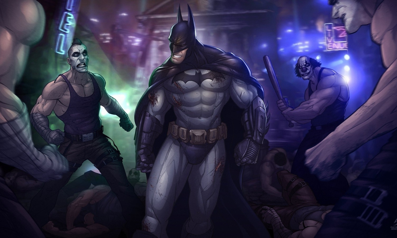 batman, patrick brown, art, arkham city