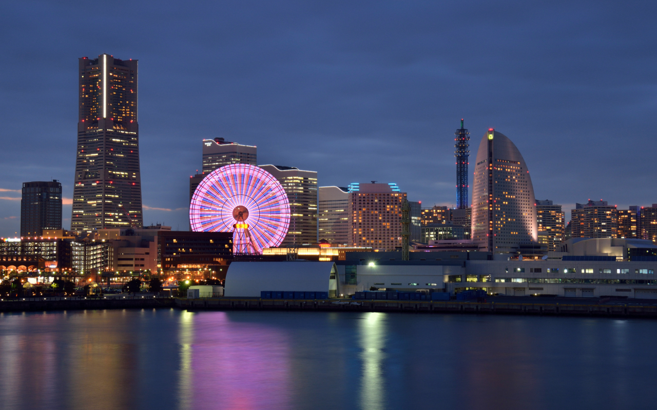 мегаполис, здания, дома, yokohama, йокогама, japan, япония