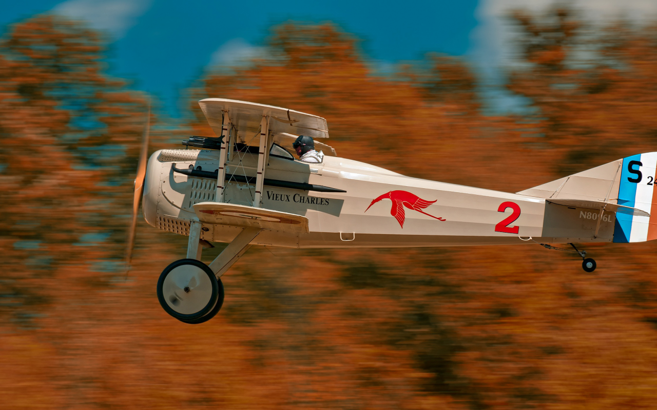 одноместный истребитель, spad vii, самолёт, французский