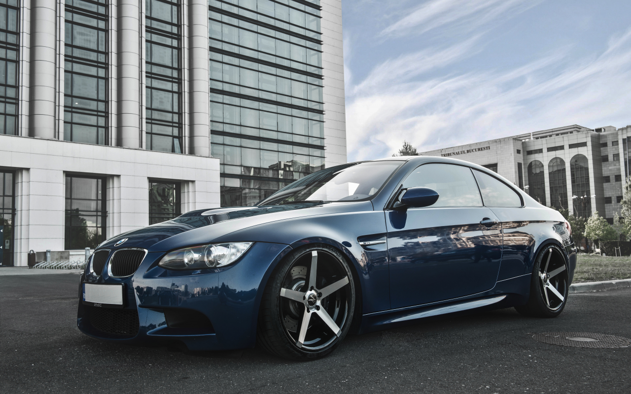 bmw, диски, deep concave, тюнинг, e92, m3, синяя, бмв