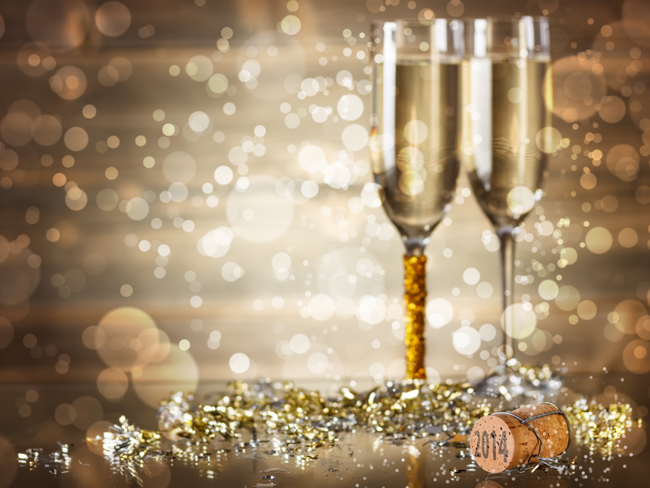 праздник, шампанское, 2014, пробка, новый год, бокалы