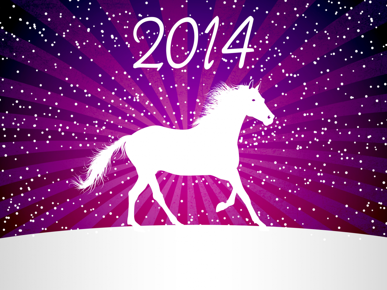 minimalism, winter, cold, 2014, new year, horse, vector, snow