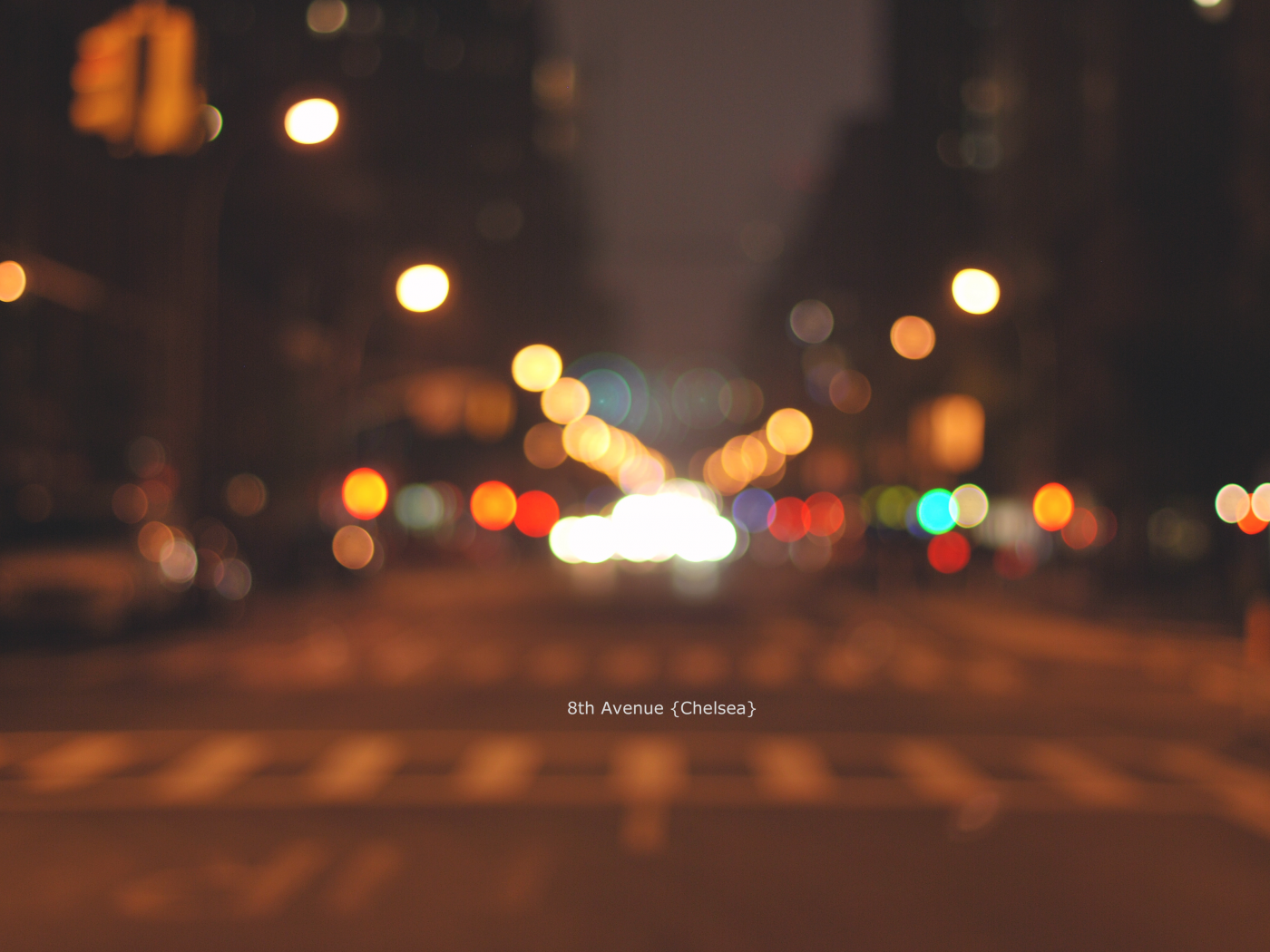 chelsea, night, new-york, bokeh, manhattan, lights, blur