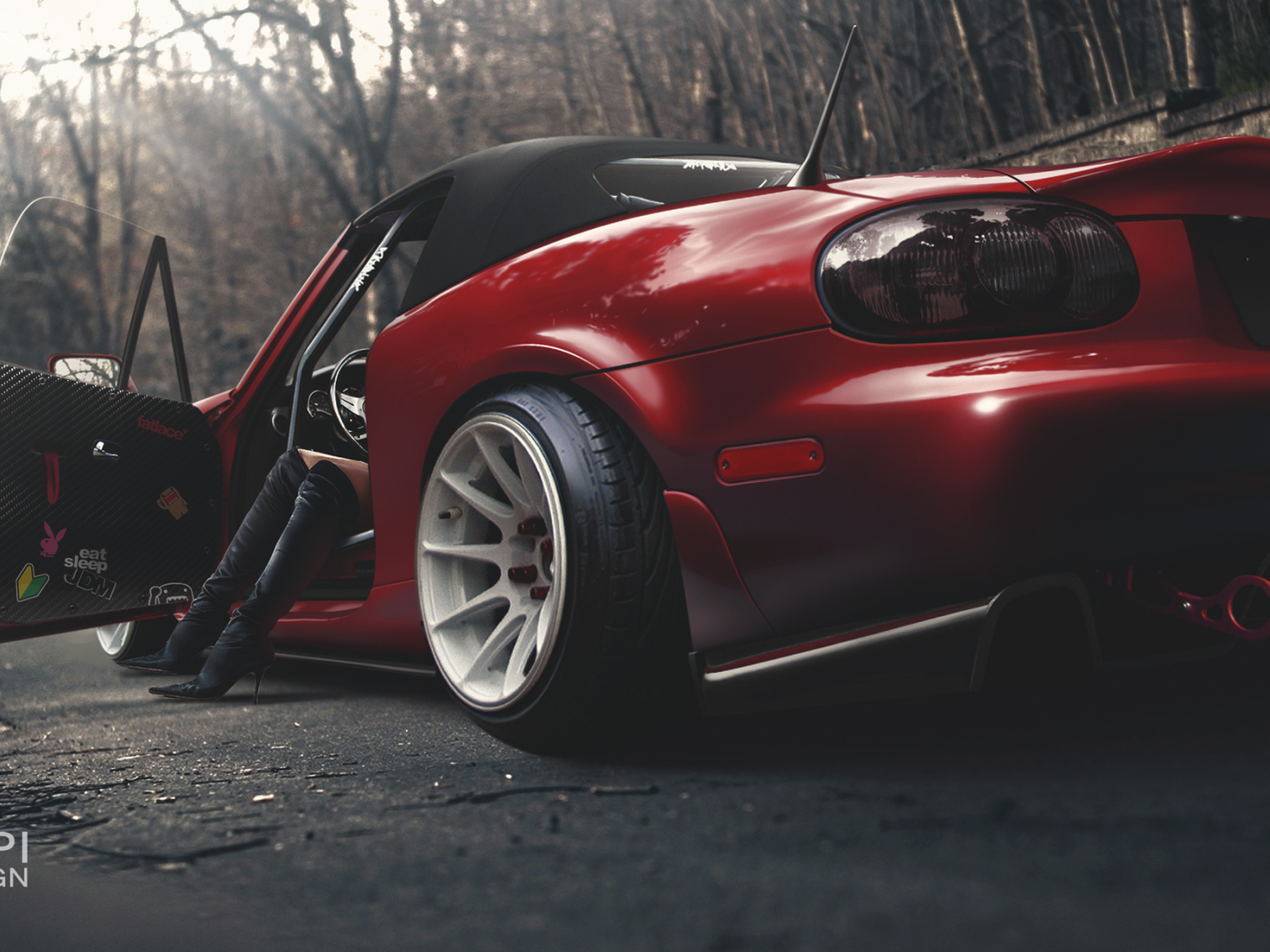 сапоги, наклейки, mx-5, rear, женские ноги, стикеры, red, jdm, mazda