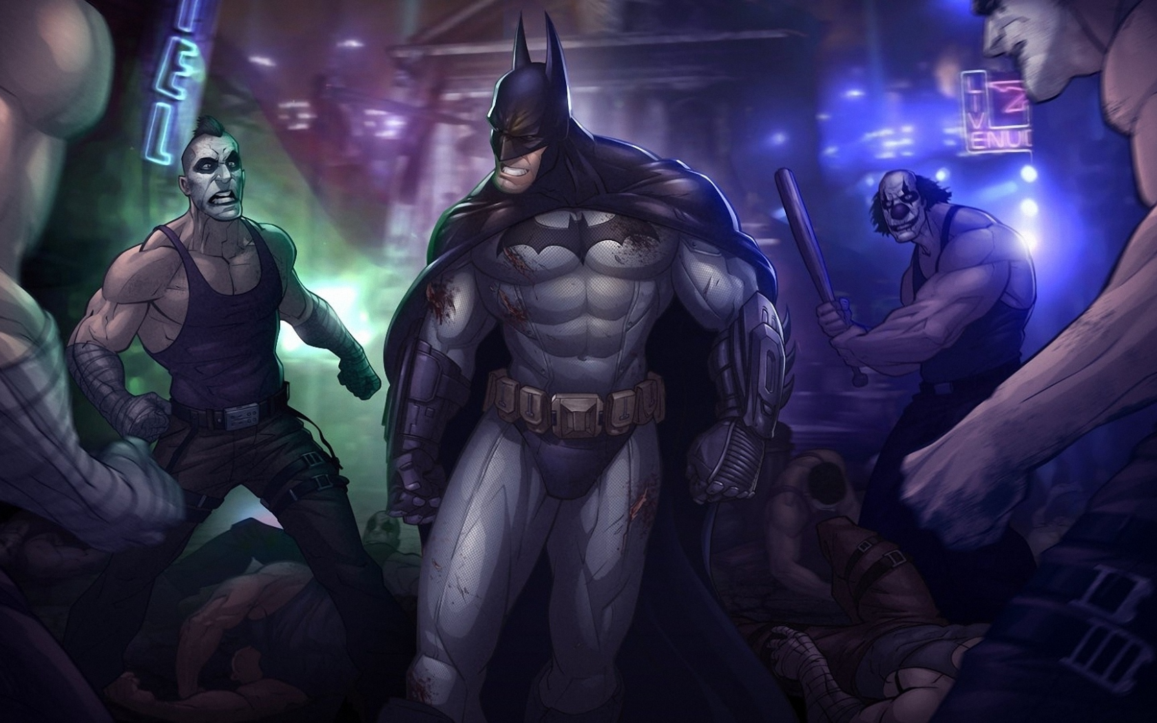 batman, patrick brown, art, arkham city