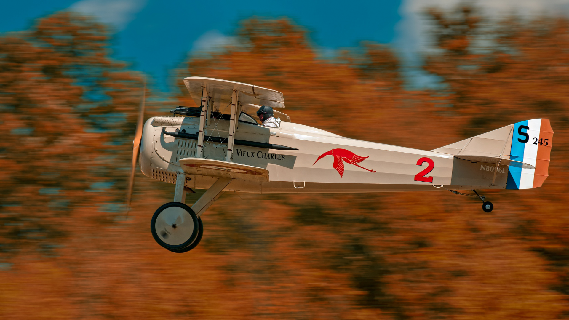 одноместный истребитель, spad vii, самолёт, французский