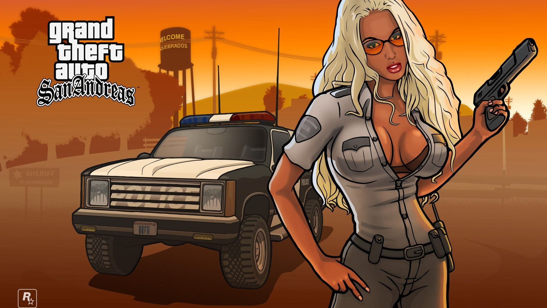 игра, обоя, barbara, game, girl, wallpapers, police, gta, grand thef autosan andreas