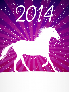 minimalism, winter, cold, 2014, new year, horse, vector, snow