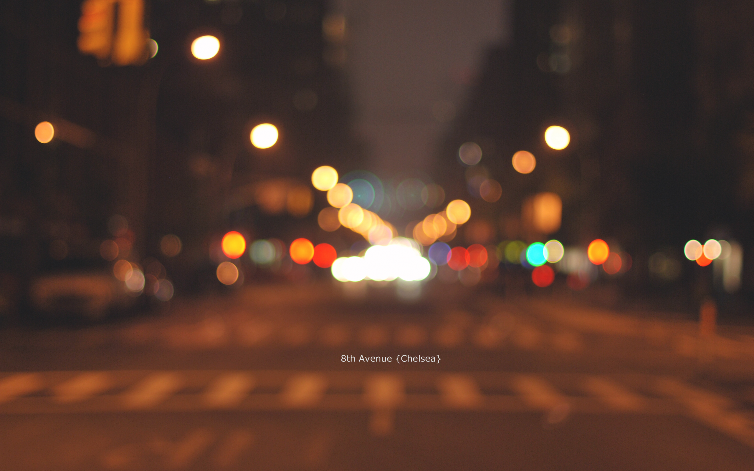 chelsea, night, new-york, bokeh, manhattan, lights, blur