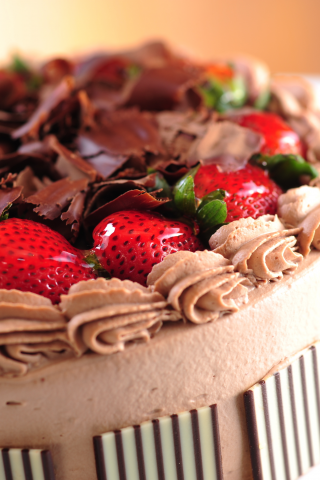сладкое, ягоды, торт, клубника, пирожное, еда, десерт