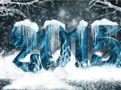 новогодние, лед, цифры, 2015, новый год, с новым годом, надпись
