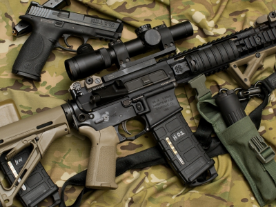 gun, handgun, scope, military, ar15, assault rifle, scope