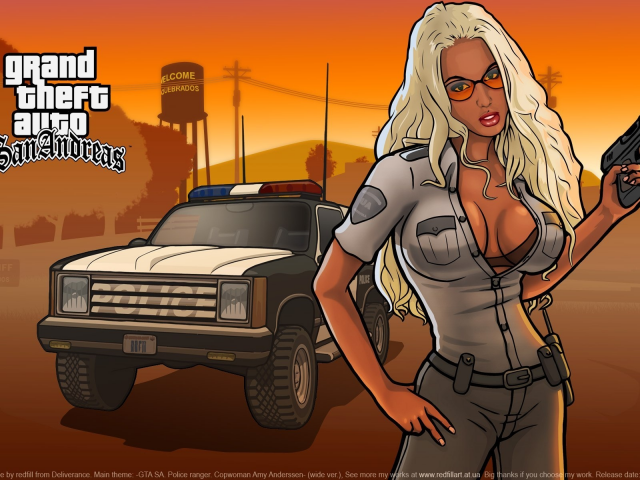 игра, обоя, barbara, game, girl, wallpapers, police, gta, grand thef autosan andreas