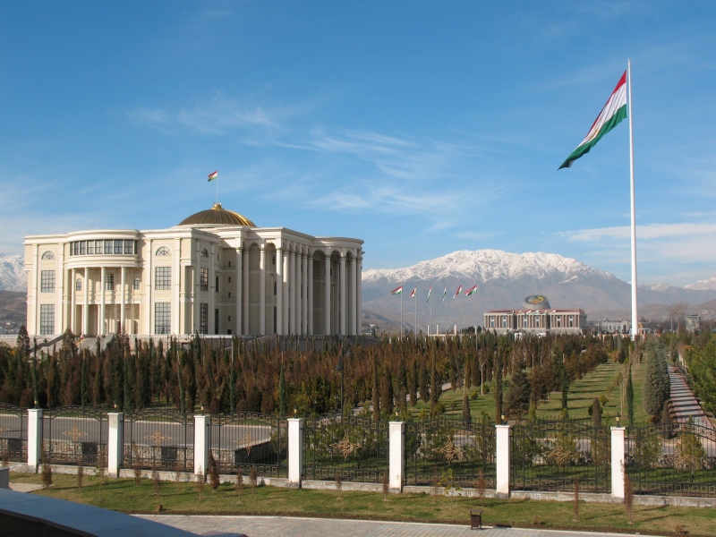 Таджикистан, Душанбе, правительство, президент, рахмон, площадь