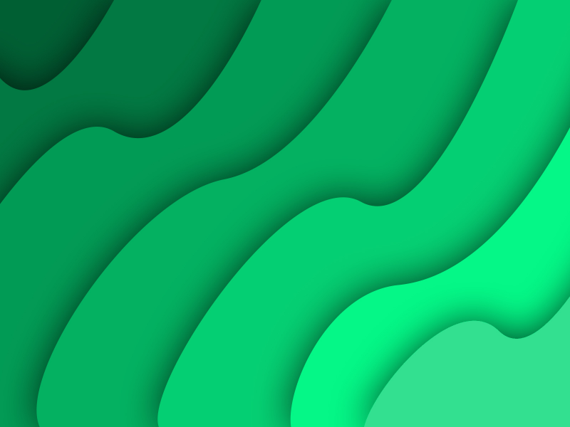 wave, green, waves, simple, abstract