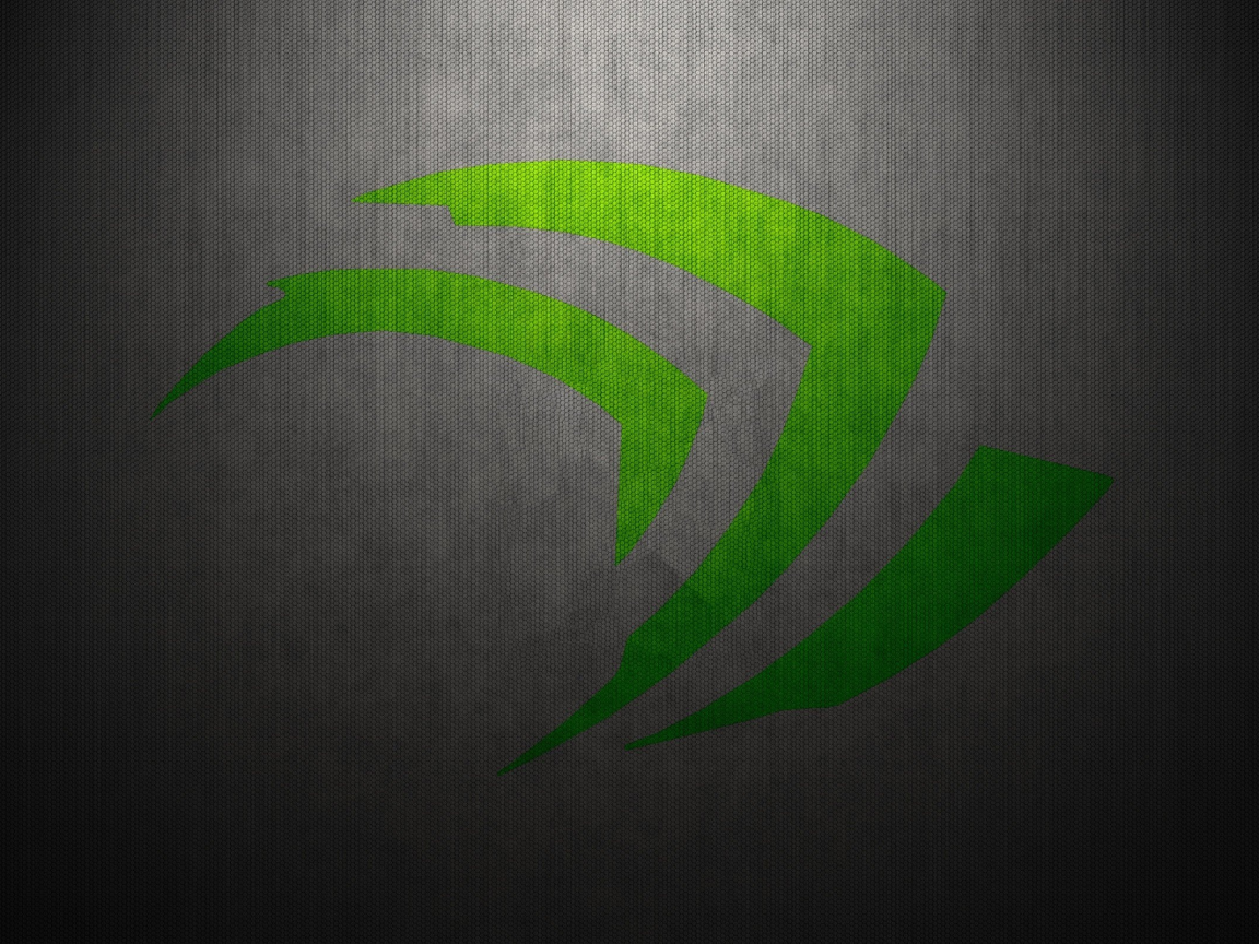 logo, green, wall, nvidia